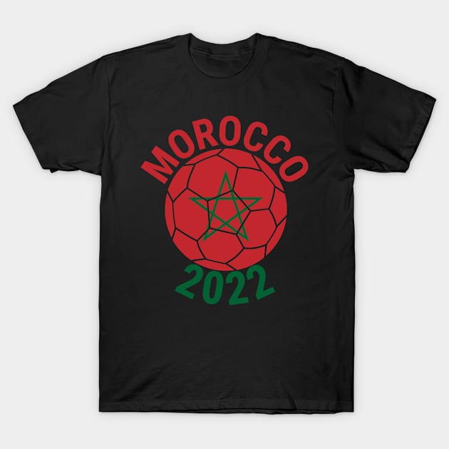 Morocco World Cup 2022 Qatar 2022 T-Shirt by Jas-Kei Designs